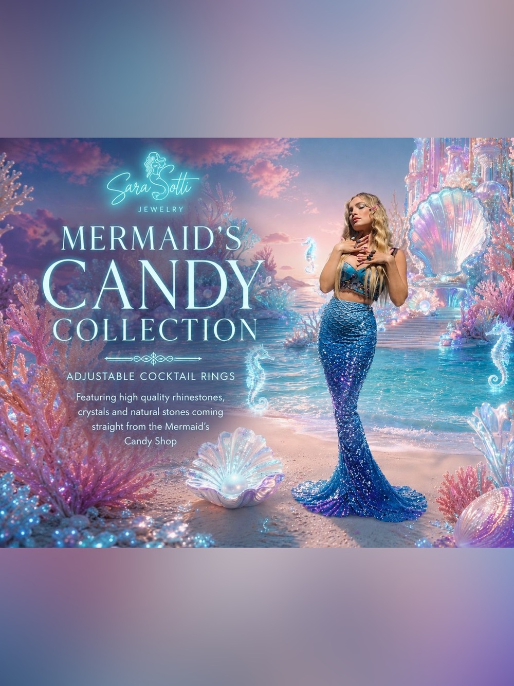 ‘Mermaid’s Candy’ Cocktail Ring Collection by Sara Sotti - Picture 2 of 7